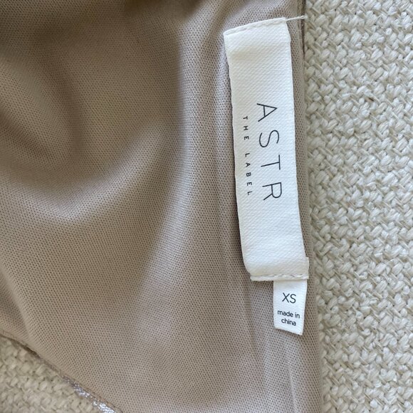 ASTR Gold Velvet Coco Bodycon Mini Dress (xs) - Picture 7 of 9